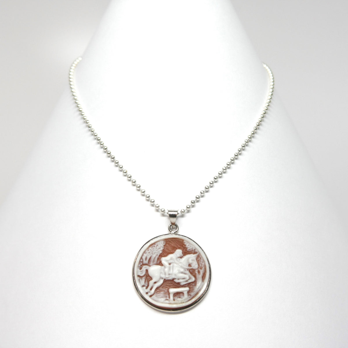 Horse cameo necklace discount
