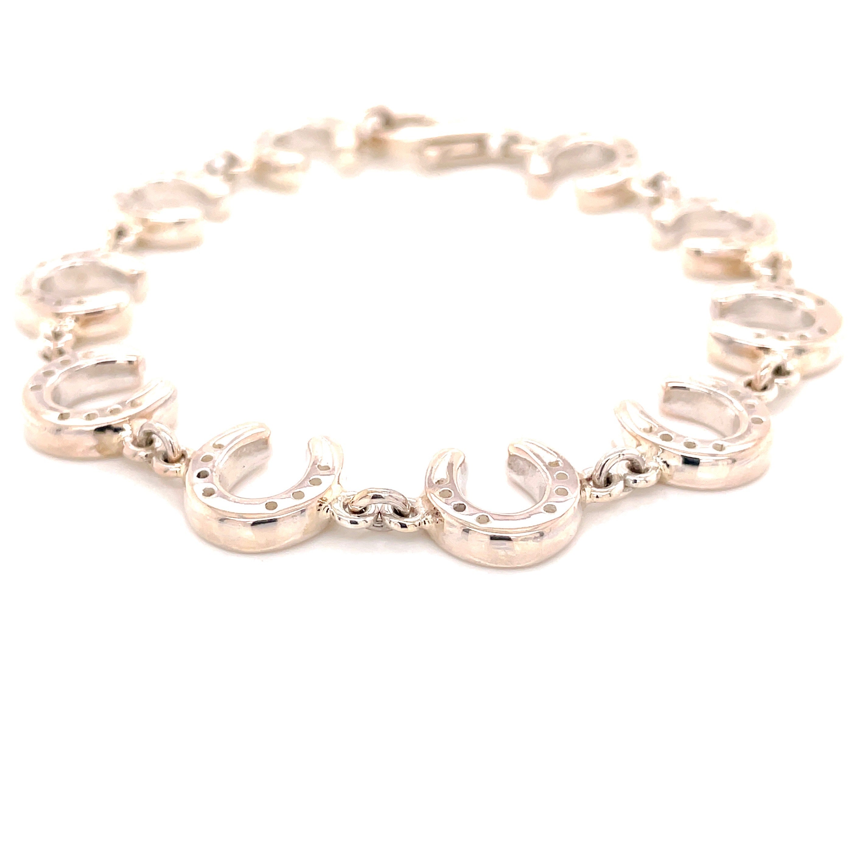 Sterling silver horseshoe bracelet