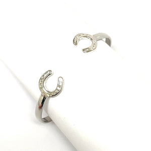 Sterling silver horseshoe cuff
