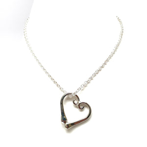 Horse lovers equestrian heart necklace