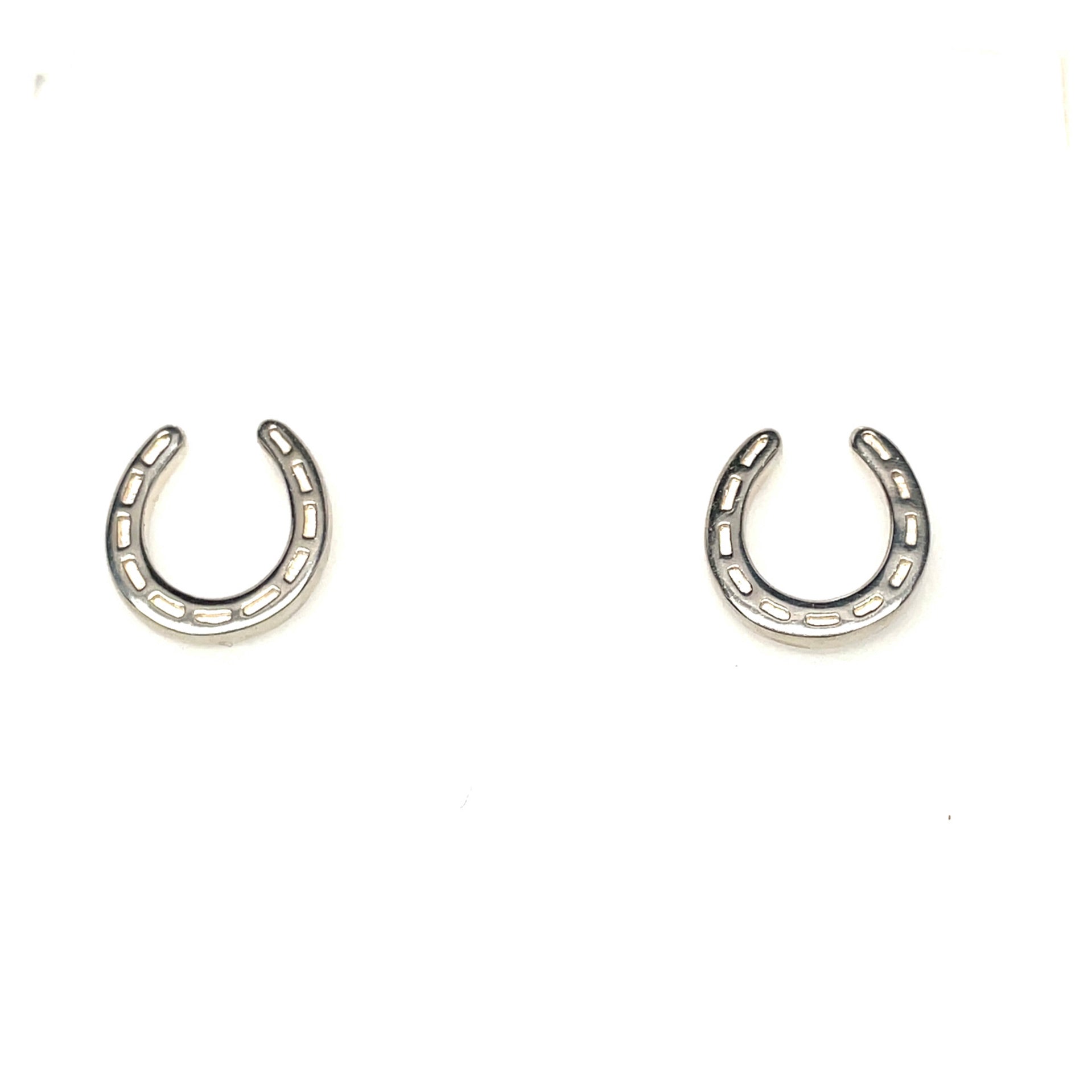Horseshoe earring studs