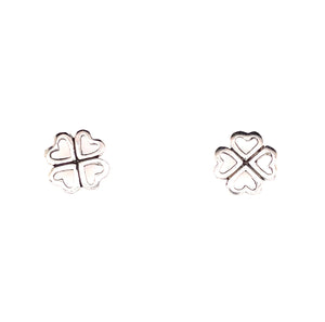 Four Leaf Clover Charm silver earrings And Gift Bag  eBay