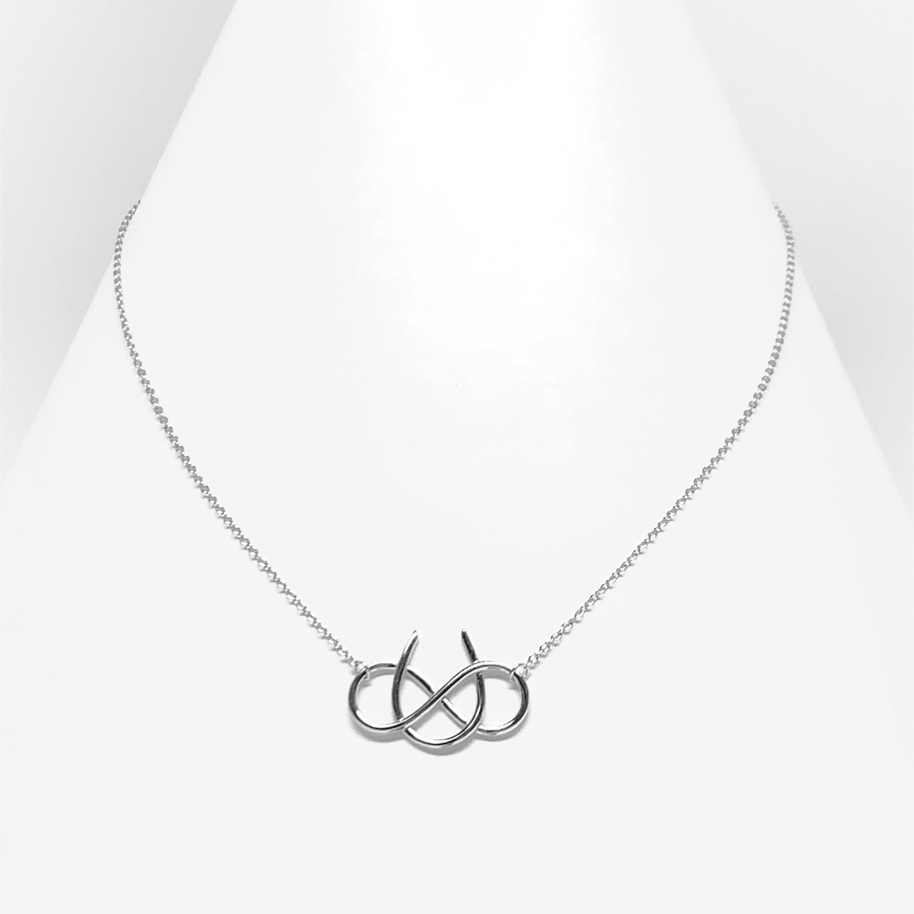 Equestrian infinity necklace