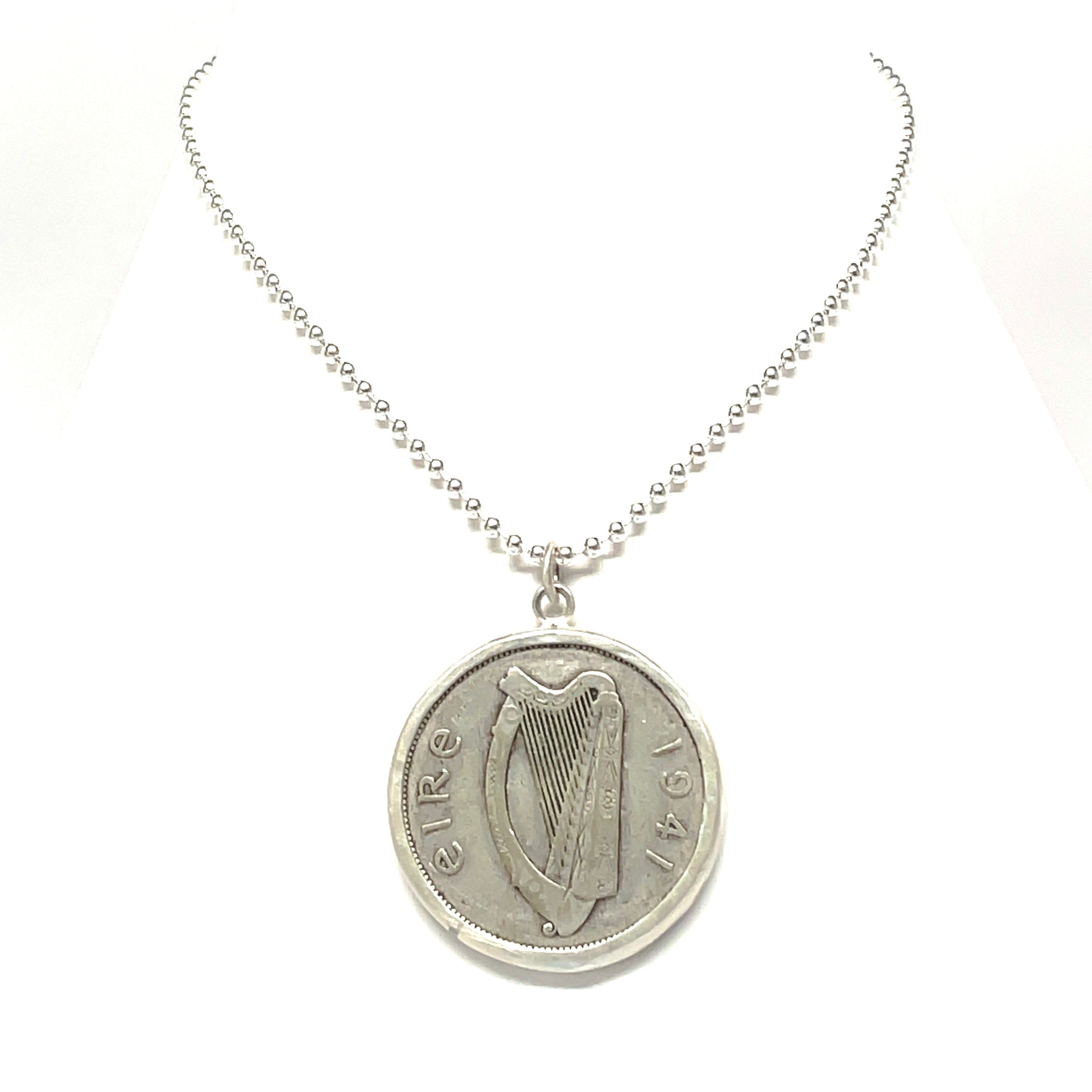 Irish Half Crown Coin Necklace