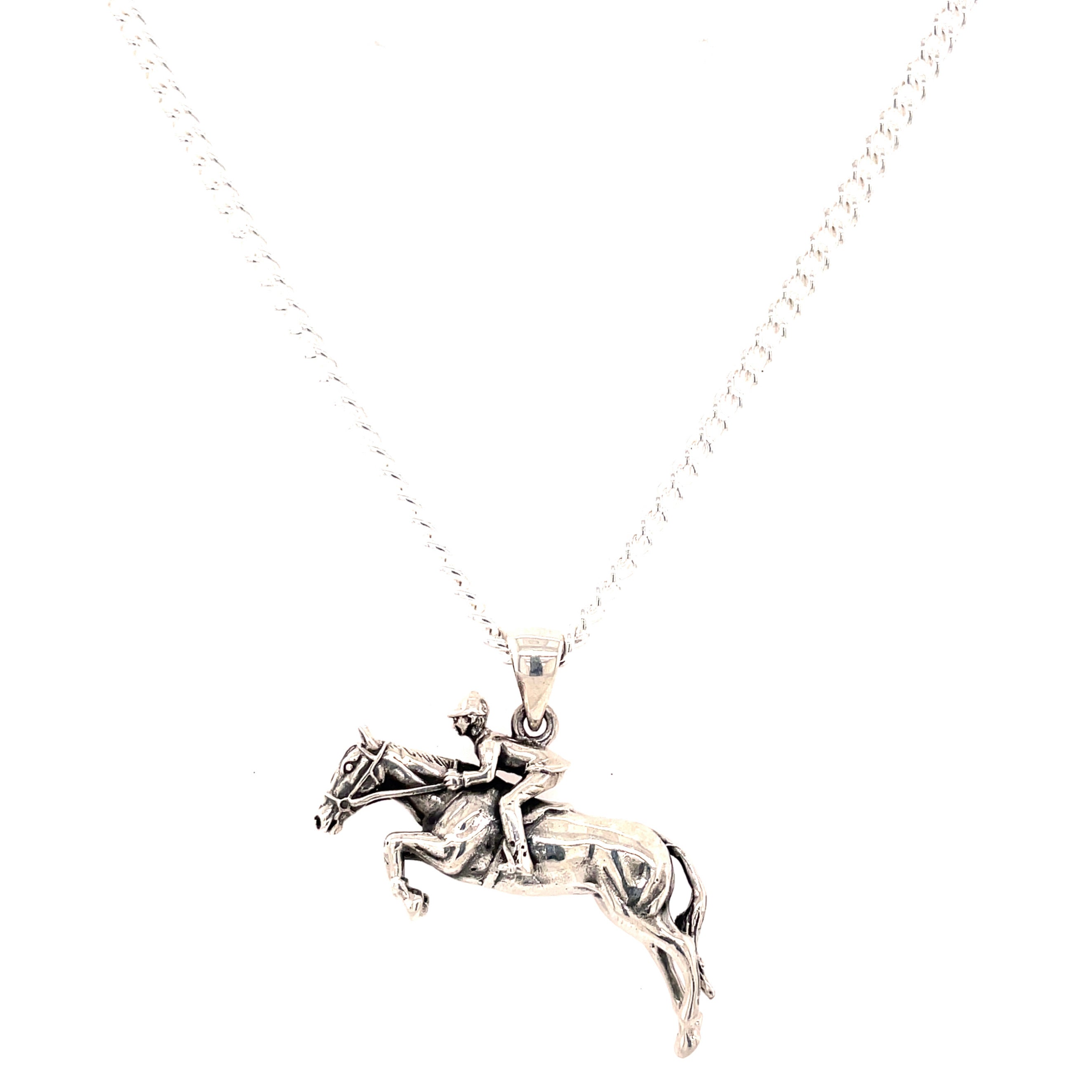 Intricate horse pendant