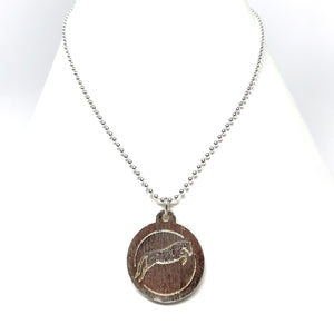 Jumping horse pendant necklace
