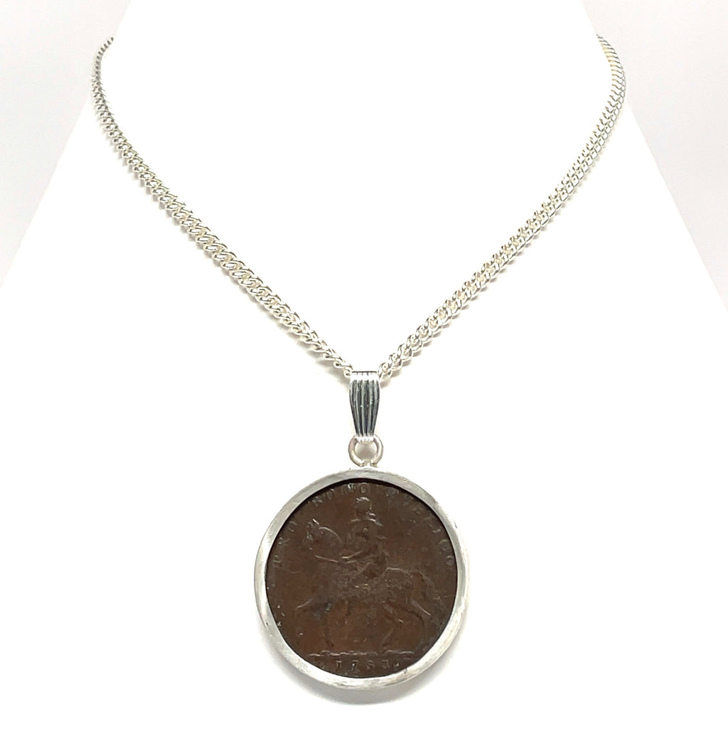 Lady Godiva coin necklace