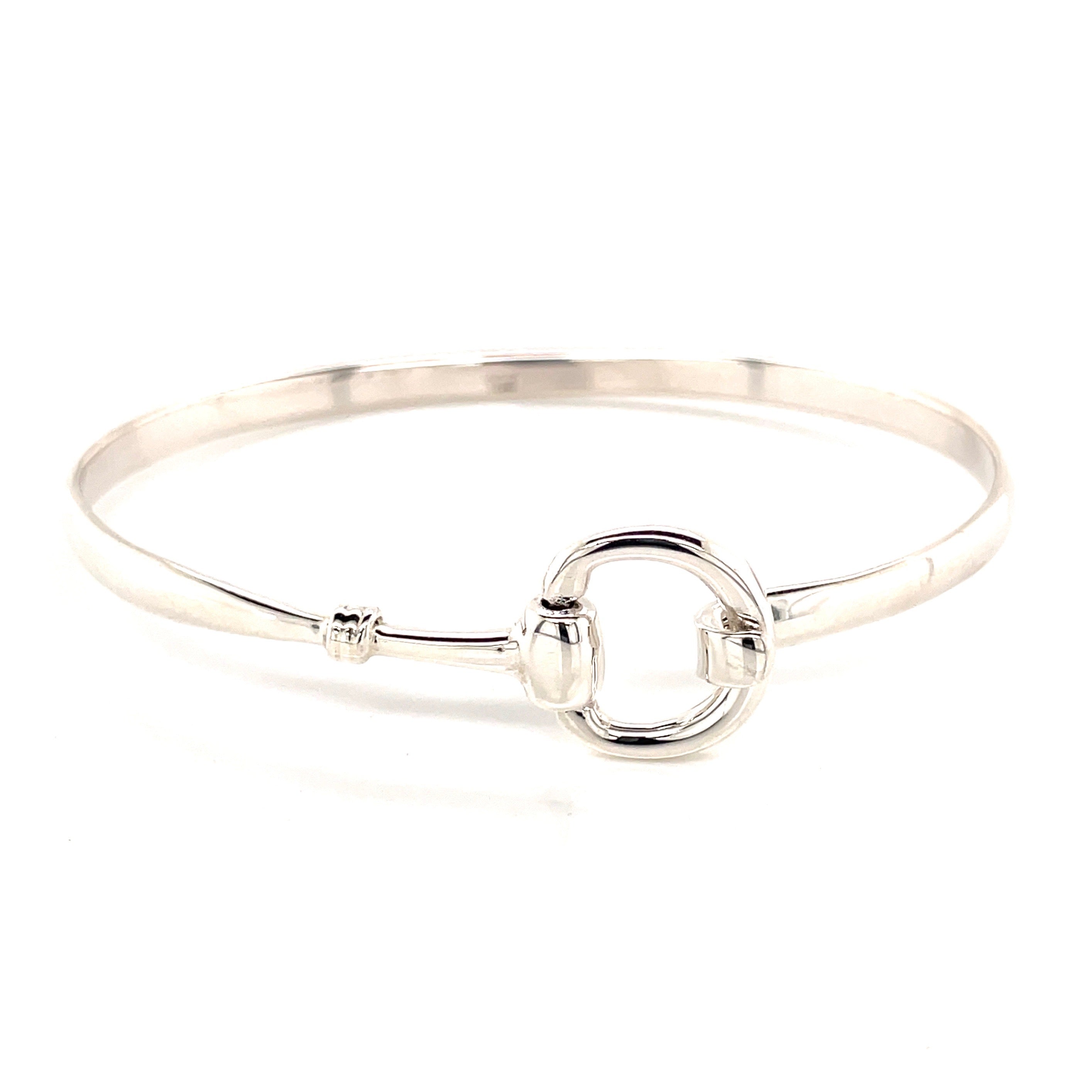 Bit Style Bangle Half A Bit Bangle With Detail – The Simple Equine