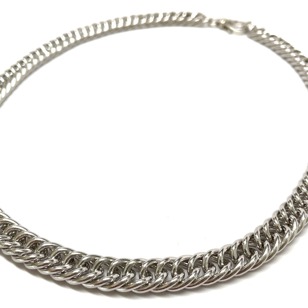 Classic equestrian curb chain necklace