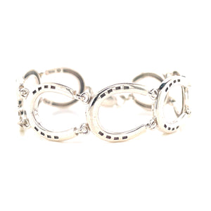 Silver horseshoe bracelet