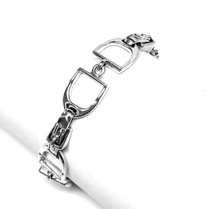 Equestrian stirrup bracelet