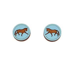 Extension equestrian earrings