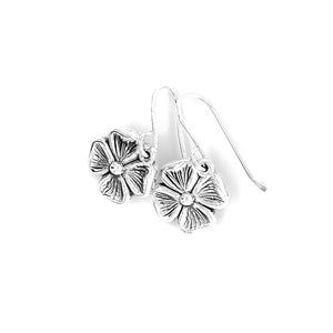 Sterling silver lucky clover earrings