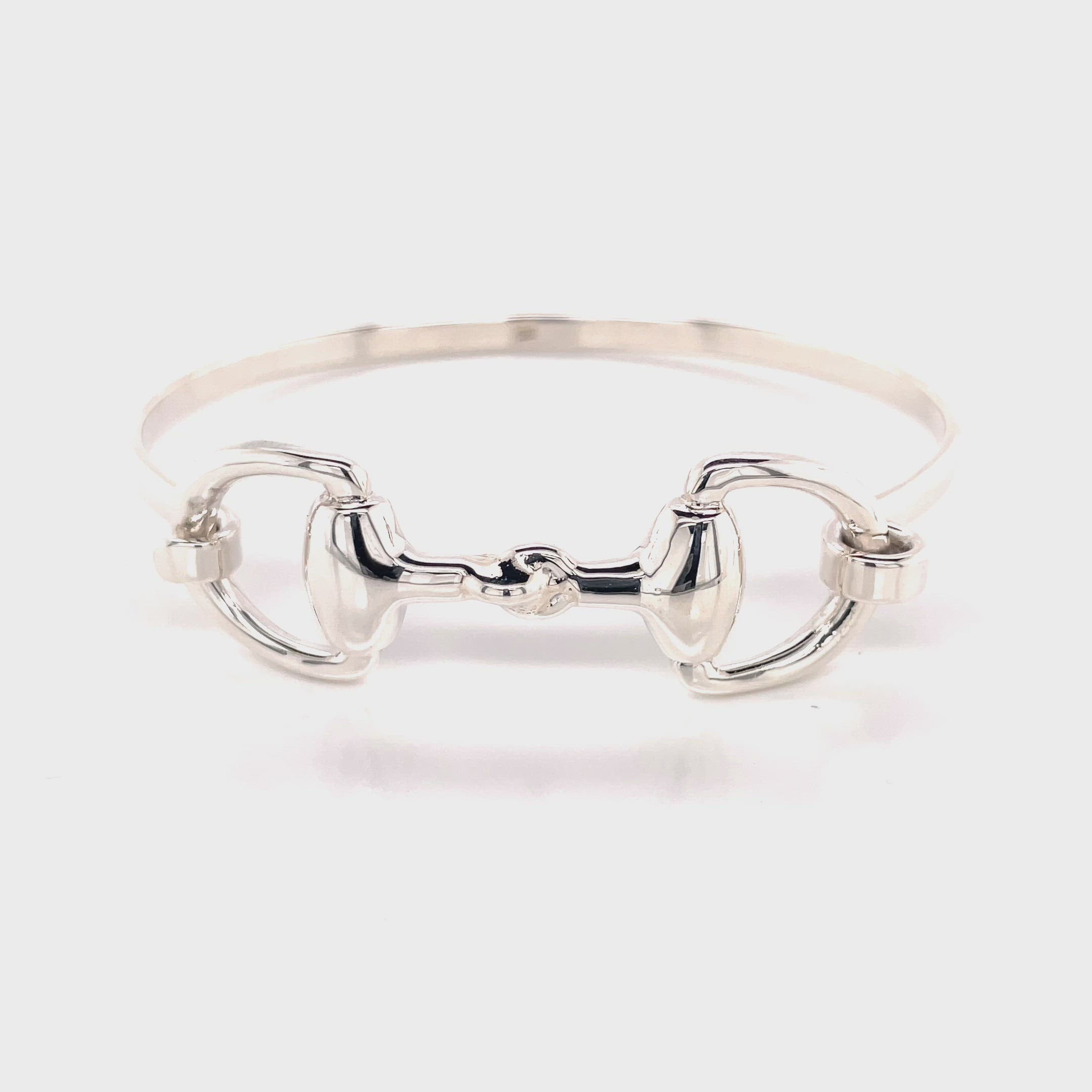 Heavyweight Sterling Silver Snaffle Bangle | A Touch of Silver