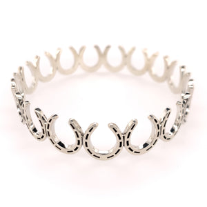 Sterling silver horseshoe bracelet